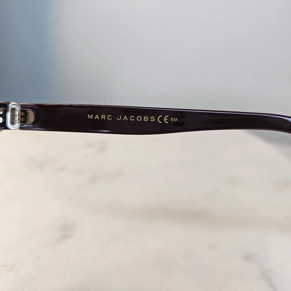 Marc Jacobs 55 mm‎ women's violet glitter eyeglasses frames